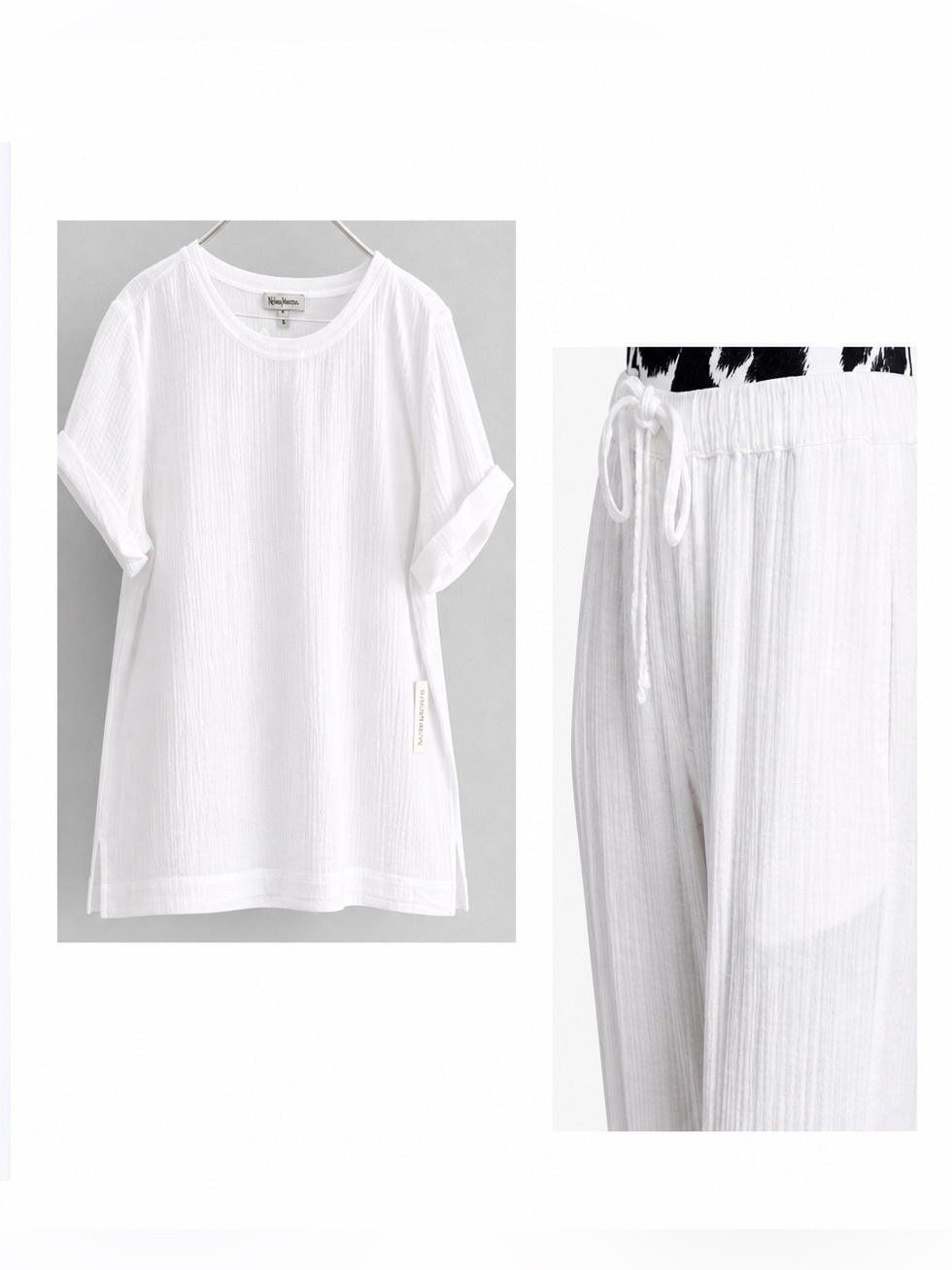 Neiman Marcus Organic Gauze Lounge Set - Small — image 8 of 8